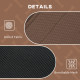 PawHut Raised Dog Bed Waterproof Elevated Pet Cot with Breathable Mesh UV Protection Canopy Coffee, for Medium Dogs, 76 x 61 x 7