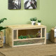 PawHut Reptile Terrarium Vivarium Habitat w/ Transparent Sliding Doors, Breathable Mesh, for Lizards, Horned Frogs, Snakes and C