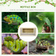 PawHut Reptile Terrarium Vivarium Habitat w/ Transparent Sliding Doors, Breathable Mesh, for Lizards, Horned Frogs, Snakes and C
