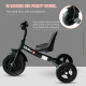 Kids Trike Toddler Tricycle Children Ride on 3 Wheels Bike For 1.5 - 4 Years Black