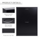 2 Drawer Shoe Cabinet, Narrow Shoe Storage Cabinet with Flip Doors and Adjustable Shelves, Slim Shoe Cupboard for 12 Pairs of Sh