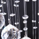 Modern Crystal Chandelier Ceiling Light Pendant Lamp Chrome Finish Glass Droplets New, Ф30 x 120cm