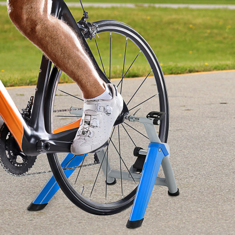 Indoor Bike Trainer, Foldable Turbo Trainer Bike Stand with 8 Level Magnetic Resistance, for 650C, 700C or 26"-29" Wheels