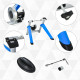 Indoor Bike Trainer, Foldable Turbo Trainer Bike Stand with 8 Level Magnetic Resistance, for 650C, 700C or 26&quot;-29&quot; Wheels