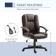 Office Chair, Computer Desk Chair, Mid Back Executive Chair with Adjustable Height and Swivel Rolling Wheels for Home Study, Bro