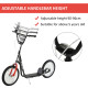 Kick Scooters for Kids with Adjustable Height, Anti-Slip Deck, Dual Brakes, Rubber Tyres, for Boys and Girls Aged 5+ Years Old -