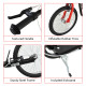 Kick Scooters for Kids with Adjustable Height, Anti-Slip Deck, Dual Brakes, Rubber Tyres, for Boys and Girls Aged 5+ Years Old -