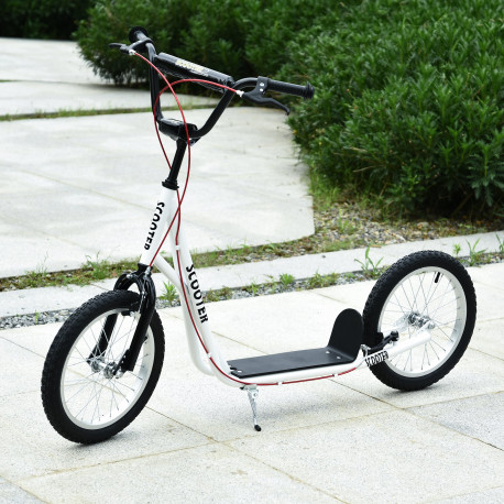Kick Scooters for Kids with Adjustable Height, Anti-Slip Deck, Dual Brakes, Rubber Tyres, for Boys and Girls Aged 5+ Years Old -