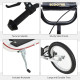 Kick Scooters for Kids with Adjustable Height, Anti-Slip Deck, Dual Brakes, Rubber Tyres, for Boys and Girls Aged 5+ Years Old -