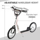 Kick Scooters for Kids with Adjustable Height, Anti-Slip Deck, Dual Brakes, Rubber Tyres, for Boys and Girls Aged 5+ Years Old -