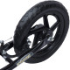 Kids Scooter Kick Scooter with 12&quot; EVA Tyres, Rear Brake, Big Wheels Scooter for 5-12 Years Old, Black