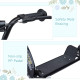 Kids Scooter Kick Scooter with 12&quot; EVA Tyres, Rear Brake, Big Wheels Scooter for 5-12 Years Old, Black