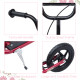 Kids Scooter Kick Scooter with 12&quot; EVA Tyres, Rear Brake, Big Wheels Scooter for 5-12 Years Old, Red
