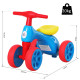 Baby Balance Bike Toddler Training Walker Smooth Rubber Wheels Ride on Toy Storage Bin Gift for Boys Girls Blue Red