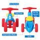 Baby Balance Bike Toddler Training Walker Smooth Rubber Wheels Ride on Toy Storage Bin Gift for Boys Girls Blue Red