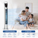 31&quot; Oscillating Tower Fan with Remote Control, 7.5H Timer, 3 Speed 3 Modes, Electric Floor Standing Cooling Fan for Home Bedroom