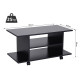 Modern TV Cabinet Stand Storage Shelves Table Mobile Bedroom Furniture Bookshelf Bookcase Black