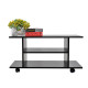 Modern TV Cabinet Stand Storage Shelves Table Mobile Bedroom Furniture Bookshelf Bookcase Black