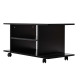 Modern TV Cabinet Stand Storage Shelves Table Mobile Bedroom Furniture Bookshelf Bookcase Black