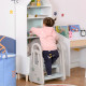 Kids Toddler Step Stool Ladder Kitchen Helper for Toilet Potty Training Bathroom Sink Bedroom Blue and Grey
