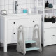 Kids Toddler Step Stool Ladder Kitchen Helper for Toilet Potty Training Bathroom Sink Bedroom Blue and Grey