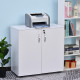 Vinsetto Two-Tier Locking Office Storage Cabinet - White