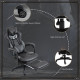 Vinsetto Computer Gaming Chair, Racing Desk Chair with Lumbar Support and Footrest, PU Leather Gamer Chair with Headrest and Swi