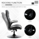 Vinsetto Gaming Chair Ergonomic Computer Chair with Adjustable Height Pedestal Base, Home Office Desk Chair PVC Leather Exclusiv