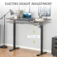 Vinsetto 72-116cm Adjustable Electric Standing Desk, with LED Display - Black