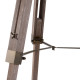 Industrial Tripod Floor Lamp, Nautical Searchlight with Adjustable Height, Wood Legs, E12 Lamp Base for Living Room, Bedroom, Gr
