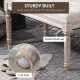 80cm End of Bed Bench, Window Seat, Tufted Bench for Bedroom, Hallway, Living Room, Cream White