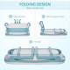 Foldable Bathtub Kids Bath Tub with Lid Large Freestanding Bathtubs Home Sauna for Toddler Children Teenage 1 - 12 Years
