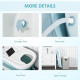 Foldable Bathtub Kids Bath Tub with Lid Large Freestanding Bathtubs Home Sauna for Toddler Children Teenage 1 - 12 Years