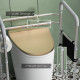 Free Standing Toilet Frame, Height and Width Adjustable Toilet Safety Frame with Arms, 2 Additional Suction Cups, Storage for El