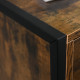 Bedroom Chest of Drawers, Industrial 3-Drawer Dresser, Storage Drawers Unit with Metal Frame for Living Room, Rustic Brown