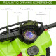 6V Kids Electric Ride on Car Toddlers Quad Bike All Terrain Vehicle Toy With Music for 18-36 months Green