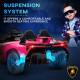 Lamborghini Veneno Licensed Electric Ride-On Car, with Remote, Music, Horn - Pink