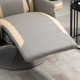 Manual Recliner Armchair PU Leather Lounge Chair w/ Adjustable Leg Rest, 135° Reclining Function, 360° Swivel, Grey