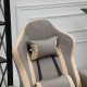 Manual Recliner Armchair PU Leather Lounge Chair w/ Adjustable Leg Rest, 135° Reclining Function, 360° Swivel, Grey