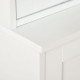 Modern Bookcase with Glass Doors, Display Storage Cabinet with Adjustable Shelves for Living Room, Study, Office, White