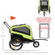 PawHut Dog Bike Trailer, 2 in 1 Dog Stroller for Large Dogs with Hitch, Quick-release 20&quot; Wheels, Pet Bicycle Cart Trolley Carri