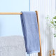 kleankin Freestanding Natural Bamboo Towel Rack with 3 Towel Rails and 3 Storage Shelves, Space-Saving Foldable Towel Holder for