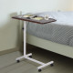Height Adjustable Overbed Table with Wheels, C Shaped Laptop Desk, Portable Rolling Bedside Table for Living Room, Bedroom, Brow