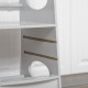 Kids Step Stool Toddler Kitchen Stool Tower with Adjustable Standing Platform, Grey