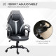 Vinsetto Computer Gaming Chair, Desk Chair with Breathable PU Leather Back and Seat, Soft Padded Armrests and Rolling Wheels for