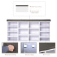 Multi-Storage Shoe Rack w/ 14 Compartments Cushion Moving Shelves Solid Frame Foot Pads Home Office Tidy Organisation Boots Trai