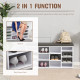 Multi-Storage Shoe Rack w/ 14 Compartments Cushion Moving Shelves Solid Frame Foot Pads Home Office Tidy Organisation Boots Trai