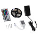 High Gloss TV Stand Cabinet with LED Lights, Wall Mount Media Unit for TVs up to 42 Inch for Living Room Bedroom