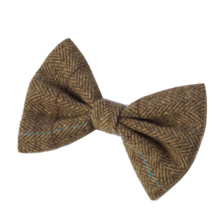 House of Paws - Brown Tweed Bow Tie