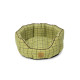 House of Paws - Green Tweed Oval Snuggle Bed